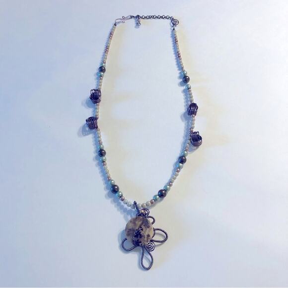 Artesian Jewelry Boho Handcrafted Necklace Hippie Statement Witchy Whimsygoth - Picture 5 of 7